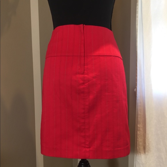 H&M Red Pinstripe Skirt - Picture 2 of 4